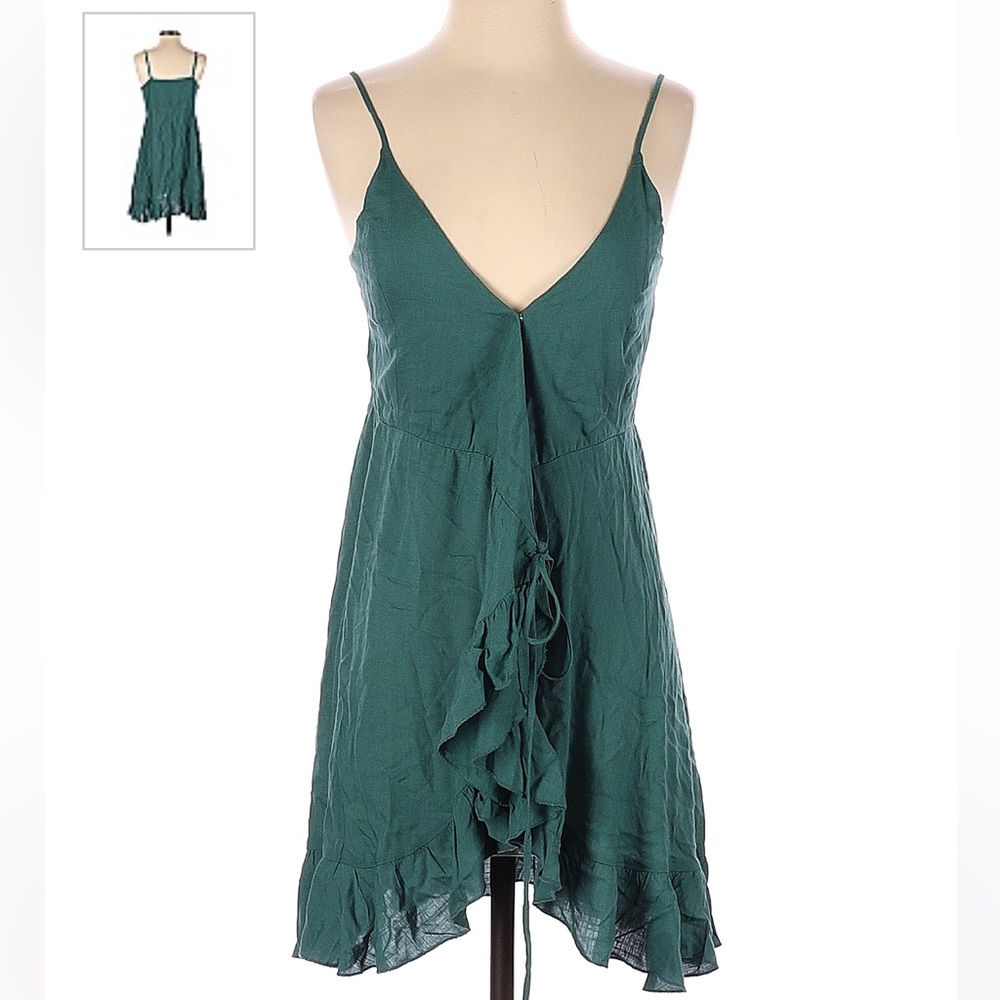 Patrons of Peace Green Wrap Dress